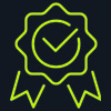 an icon of a rosette 